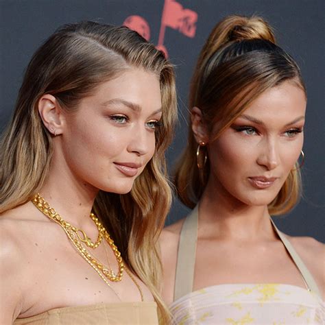 bellak nude|Gigi and Bella Hadid pose completely nude for Versace.